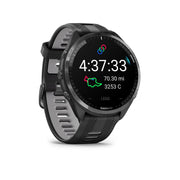Garmin International Titanium Bezel GPS Smartwatch with Whitestone Case, Black