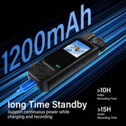 WONER Action Camera Mini Vlogging Body Camera w/ 180 Wide-Angle Rotatable Lens Waterproof Full HD 1080P Video Recorder