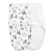aden & anais Essentials Wrap Swaddles, Cotton, Toile Jungle, Multicolor, Unisex, Newborn, 0-3 M, 2-Pack