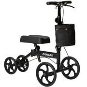 ZENART MTK20001F1-LQZ Economy Knee Scooter Foldable Walker for Foot Surgery Adult Crutch Alternative