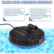 LHUKSGF Automatic Pool Cover Pump, 1500 GPH, Above-Ground, Energy Efficient, 110V, Single Speed