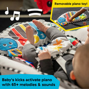 Baby Einstein Ocean Explorers Kick to It 4-in-1 Musical Swing & Rocker with Detachable Piano Toy, Adjustable Speeds, Reclining Seat, Multi
