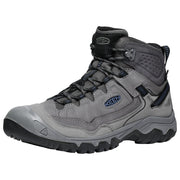 KEEN Targhee IV Mid Waterproof Hiking Boots for Men - Steel Grey/Coronet Blue - 11.5M