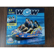 WOW 24-WTO-5764-SC Sports Inflatable Towable Tube for 1-3 Riders, Assorted Styles