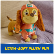 Spin Master Paw Patrol Liberty Talking Plush, 12 in, Interactive Toy with 20 Sound Effects and Phrases, Kids 3+