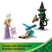 LEGO Wicked Emerald City & Kiamo Ko Castle Building Set, 860 Pieces, Includes Elphaba, Glinda, Flying Monkey Minifigure, Ages 9+