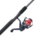 Ugly Stik 50th Anniversary Fishing Rod and Reel Combo, 6.6 ft Medium Power, 35 Size Spinning Reel, Aluminum Black/Red