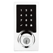 Kwikset SmartCode 916 Z-Wave Electronic Deadbolt Lock with Touchscreen Keypad, Polished Chrome, 99160-043