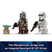 LEGO Star Wars AT-RT Attack Building Toy with The Mandalorian and Grogu Minifigures, 297 Pieces, Ages 7+, 75444