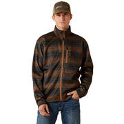 Ariat Caldwell Full Zip Sweater, Men's Classic Fit Pullover with AriatTEK Technology, Light Brown Southwest, Long Sleeve, 10062605