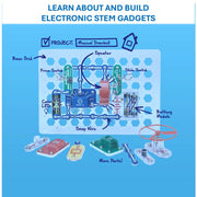 Elenco Electronics Snap Circuits Jr. Electronics Explorer Kit, 100+ Projects, STEM Toy for Kids 8+