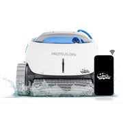 Maytronics Dolphin Proteus DX5i Robotic Pool Vacuum Cleaner with Wi-Fi Control, Wall Climbing, Waterline Scrubber, Top-Load Filtration, for In-Ground Pools up to 50 ft
