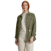 Carhartt 106850-Dov TENCEL Fiber Series Relaxed-Fit Canvas Coat for Ladies, Dusty Olive, M