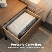 Alvantor Air Mattress with Built-in Electric Pump, Comfort Flocking Top, Honeycomb Support, Black, Twin and Queen Sizes