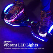 GOTRAX Glide Hoverboard with Bluetooth Speaker, Multicolor