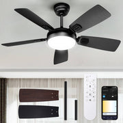 BLITZWILL Ceiling Fans w/Lights & Remote & App Control, 52