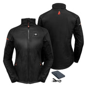 ActionHeat AH-JKT-5V-1BW-S 5V Battery Heated Jacket for Ladies - Black - S