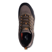 Ozark Trail Men's Lightweight Low Hiker Boots, Lace-Up, Gray Cow Suede Leather and Mesh Upper, Rubber Outsole