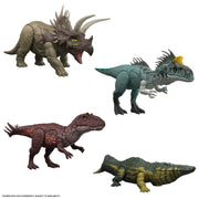 Mattel Jurassic World Wild Roar Stomatosuchus Dinosaur Action Figure with Roaring Sounds, Upward Chomp Attack, Green Light Effects, Movable Joints, 14.5 in, JKL82