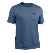 Milwaukee Men's Short-Sleeve Hybrid Work T-Shirt X-Large Blue