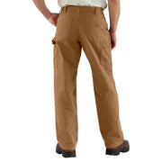 Carhartt Flannel-Lined Duck Dungarees for Men - Carhartt Brown - 36x36