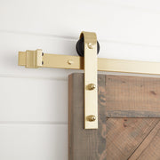 FL HARDWARE HBD5000X60CHBS Hal 60 in. Barn Door Bent Strap in Champagne Brass