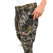 Mossy Oak New Break Up Men's 6-Pocket Cargo Hunting Pants, Brown Bottomland Camouflage, Classic Fit, Cotton Twill Fabric, 2XL