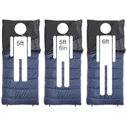 TETON Sports Polara 3-in-1 0 F Sleeping Bag with Fleece Liner