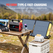 GOOLOO Discovery 300 PRO Portable Power Station, 230Wh Battery, 300W AC Output, USB-C PD, Solar Charging Compatible, Black
