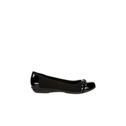 Xappeal Faye Women's Dress Ballet Flats, Slip-On Round Toe with Decorative Hardware, Black, Size 6 Medium Width