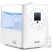 Levoit LV600HH-RXW Hybrid Ultrasonic Humidifier with Bonus Absorption Pads, Whisper Quiet Operation, Auto-Shutoff 1.58 gal, 6 L