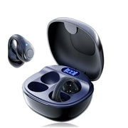 VEAT00L P97 Open-Ear Headphones, Wireless Clip On Earbuds with Digital Display Charging Case 68 Hours Playtime, Lightweight Comfor