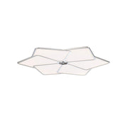 EuroFase Oliti 23 Inch LED Flush Mount Light Fixture, 25W Dimmable, Silver Chrome, 2250 Lumens, 3500K, 34109-014