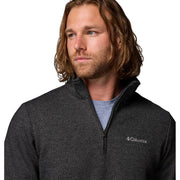 Columbia Great Hart Mountain III Half Zip Fleece Pullover, Black Heather, 4X Tall, 1625233