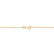 Brilliance Fine Jewelry Cubic Zirconia Cross Heart Pendant Necklace in 14K Gold-Filled, 18