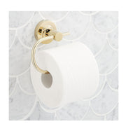 SIGNATURE HARDWARE 483956 SHLETHPB Lexia Wall Mounted Toilet Paper Holder in Polished Brass