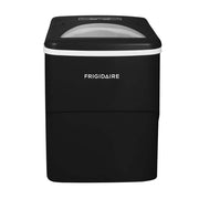 Frigidaire 26 Lbs Freestanding Bullet Ice Maker, Black Stainless Steel, Compact Countertop, 2.65 Lbs Basket Capacity, EFIC108-BLACK