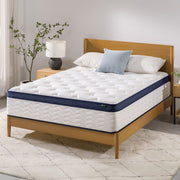 Zinus MSSPKT-14K 14 Inch Pocket Coil Euro Top Hybrid Mattress, King
