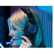 JLab Nightfall Wired Gaming Headset, PC, Nintendo Switch, Xbox Series X|S, PS5 Compatible - Custom 50mm Drivers, TeamSpeak Certified Mic