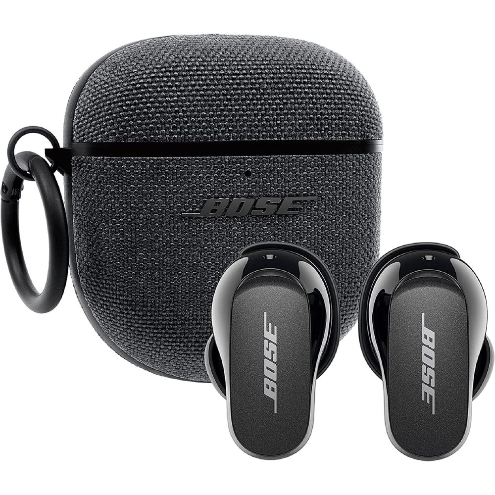Bose 883974-0010 QuietComfort Earbuds II with Protective Fabric Case Cover