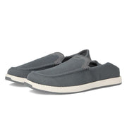 OluKai Kakaha Mesh Men's Slip-On Shoes, Breathable Lightweight Mesh Upper, Removable Washable Footbed, Wet Grip Rubber Outsole, Rock/Rock, 10