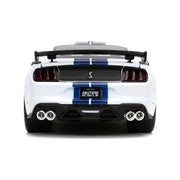 Jada Toys Bigtime Muscle 2020 Ford Mustang Shelby GT500 Die-Cast Car, White with Blue Stripes, 1:24 Scale, JA32663