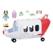 Bluey Adventure Plane Playset with Pilot Figure, 5 Travel Accessories, Luggage Storage, Fold-Down Tray Table, Ages 3+, 19334