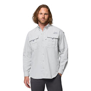 Columbia PFG Bahama II Button-Up Long-Sleeve Fishing Shirt - Cool Grey - L
