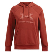 Under Armour Women's Rival Fleece Antler Hoodie - M - Earthen Orange