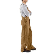 Carhartt Men's Loose Fit Firm Duck Bib Overall, Brown, 32W x 32L, 106671