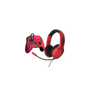 PDP 049-026-SRB Spirit Red Bundle Pack: Rematch Advanced Wired Controller & Airlite Wired Headset