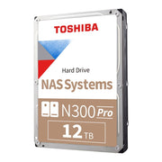 Toshiba N300 Pro Internal Hard Drive, 12TB, 7200 RPM, 512MB Cache, SATA 6.0Gb/s, 3.5-Inch, HDWG51CXZSTB