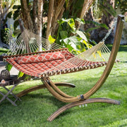 Coral Coast 51324-TP Tuscan Lattice Quilted Hammock, Brown