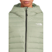 The North Face Women's Classic Down Hooded Jacket, 700 Fill-Power Recycled Down, Water Repellent, Wind-Resistant, Slate Moss, Small, NF0A8D3EBQ1